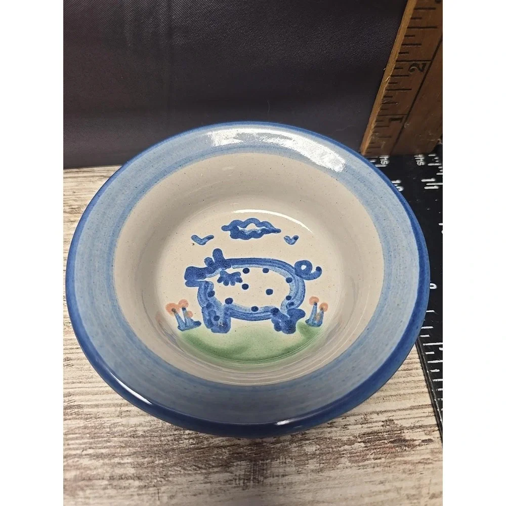 MA Hadley Flared 4 3/8  inch bowl Dessert Pig